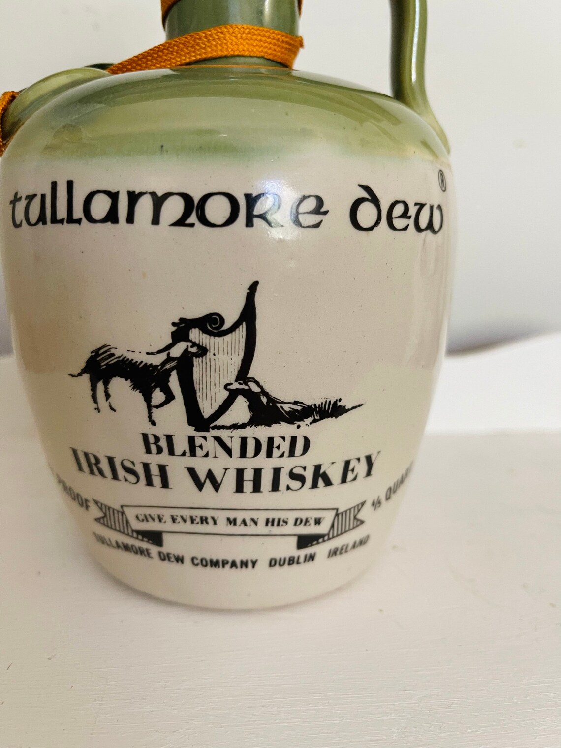 Vintage Irish Whiskey Jug Decanter Tullamore Dew Uisge Baugh Etsy