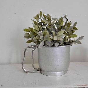 Flour Sifter By “Foley”, Vintage Silver 5 Cup Sifter