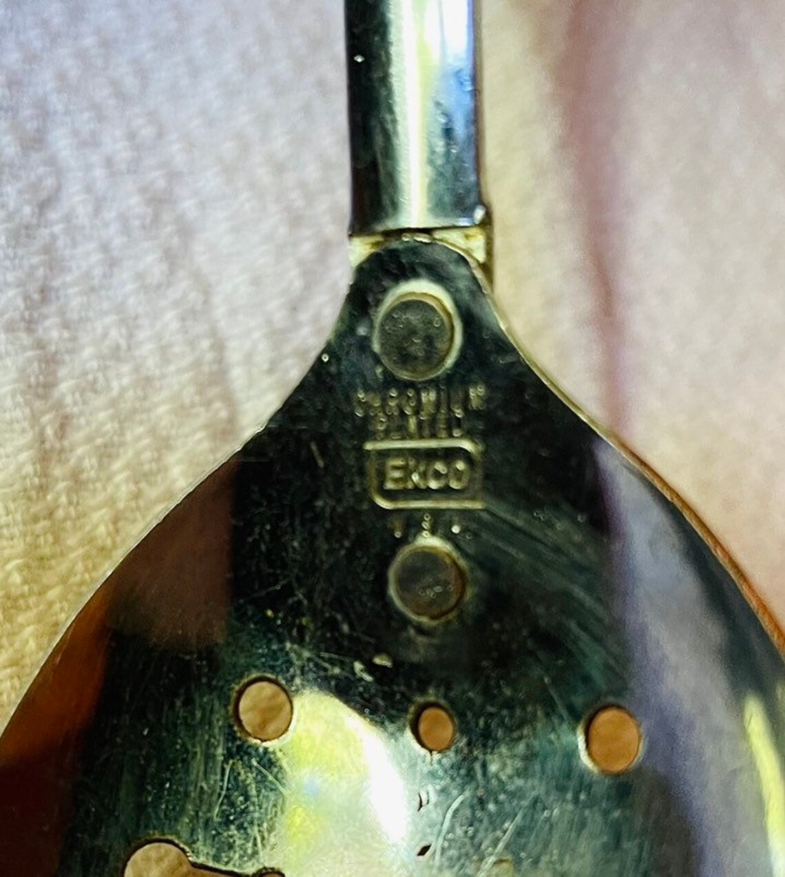 Authentic Vintage ECKO USA Chromium Plated Spoon with Black Etsy