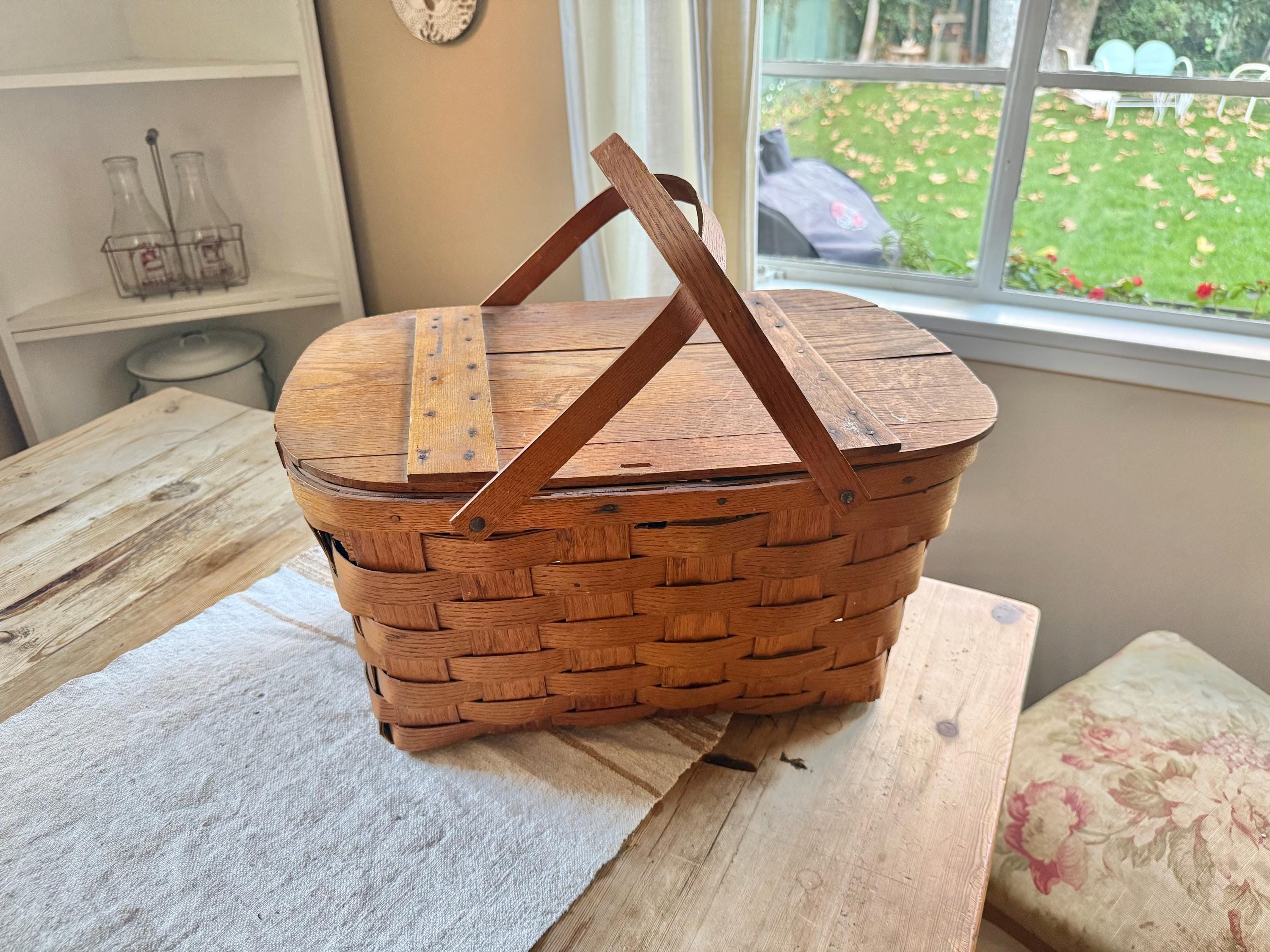 Wov N Wood Picnic Basket - Etsy