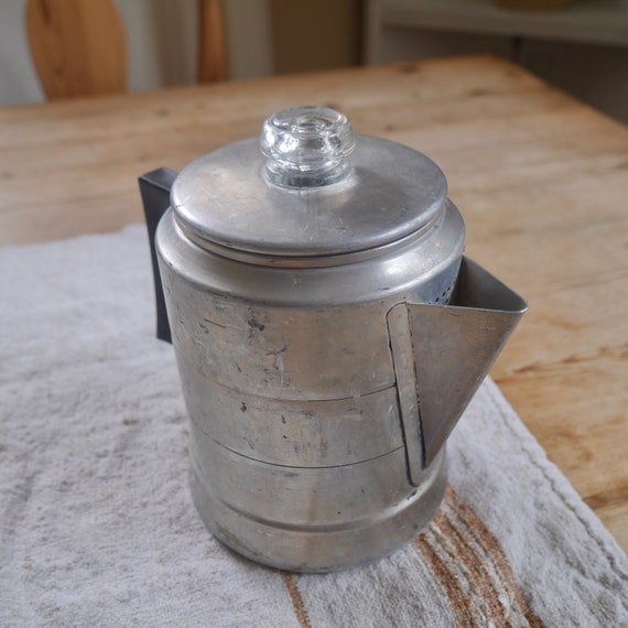 Vintage COMET Aluminum Percolator 