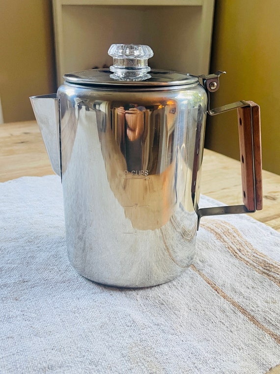 COLETTI Bozeman Coffee Pot Percolator Stainless Steel Coffee Pot