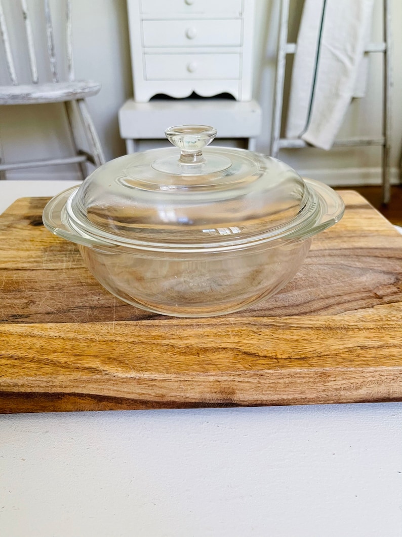 Pyrex Round Baking Casserole Dish 024 with Lid / Pyrex Etsy