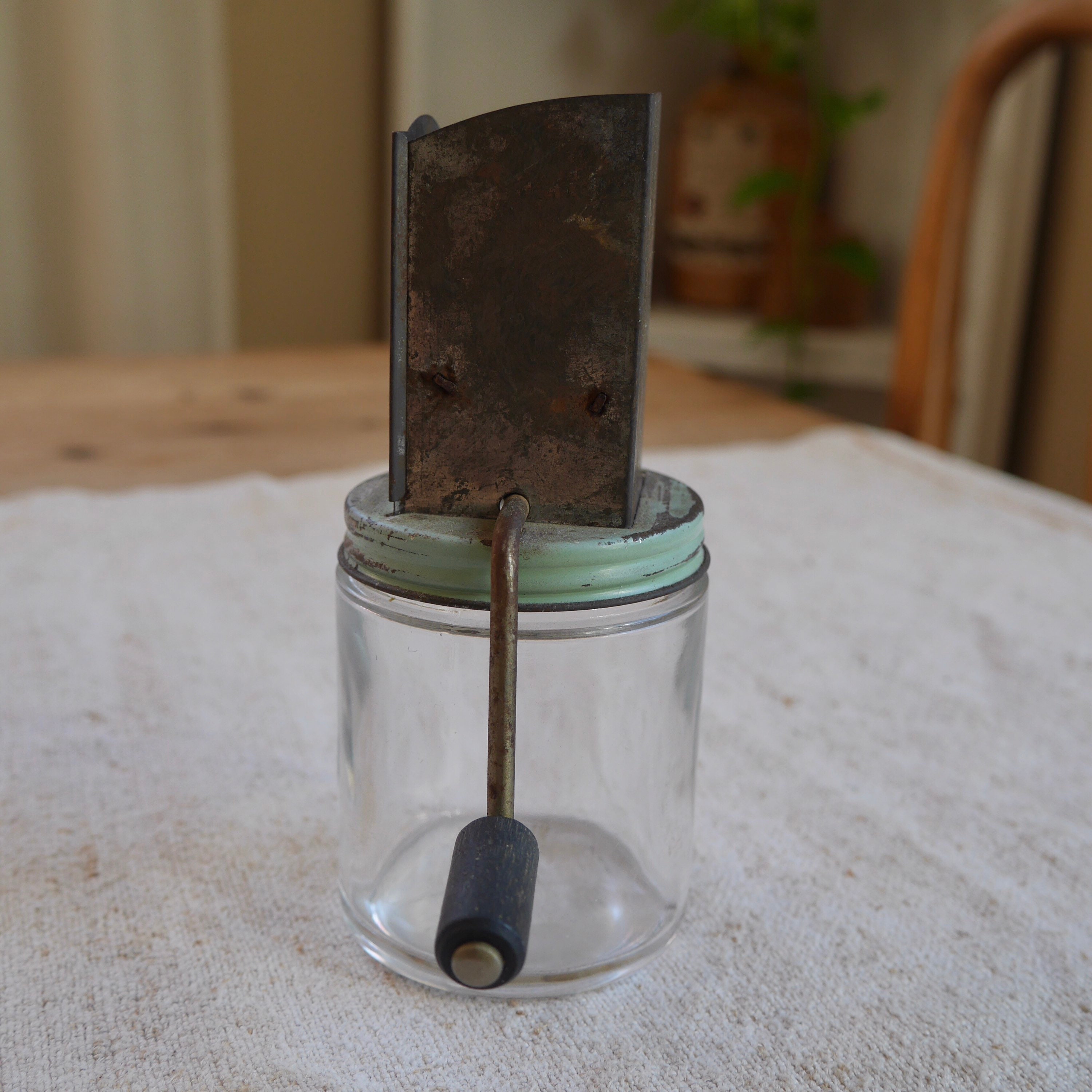 Vintage Androck Nut Chopper With Rust Lid 