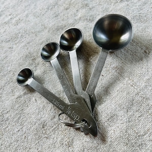 Progressive ML Measuring Spoons  / Stainless Steel Measuring Spoons TBS, Tsp, 1/2 Tsp, 1/4 Tsp