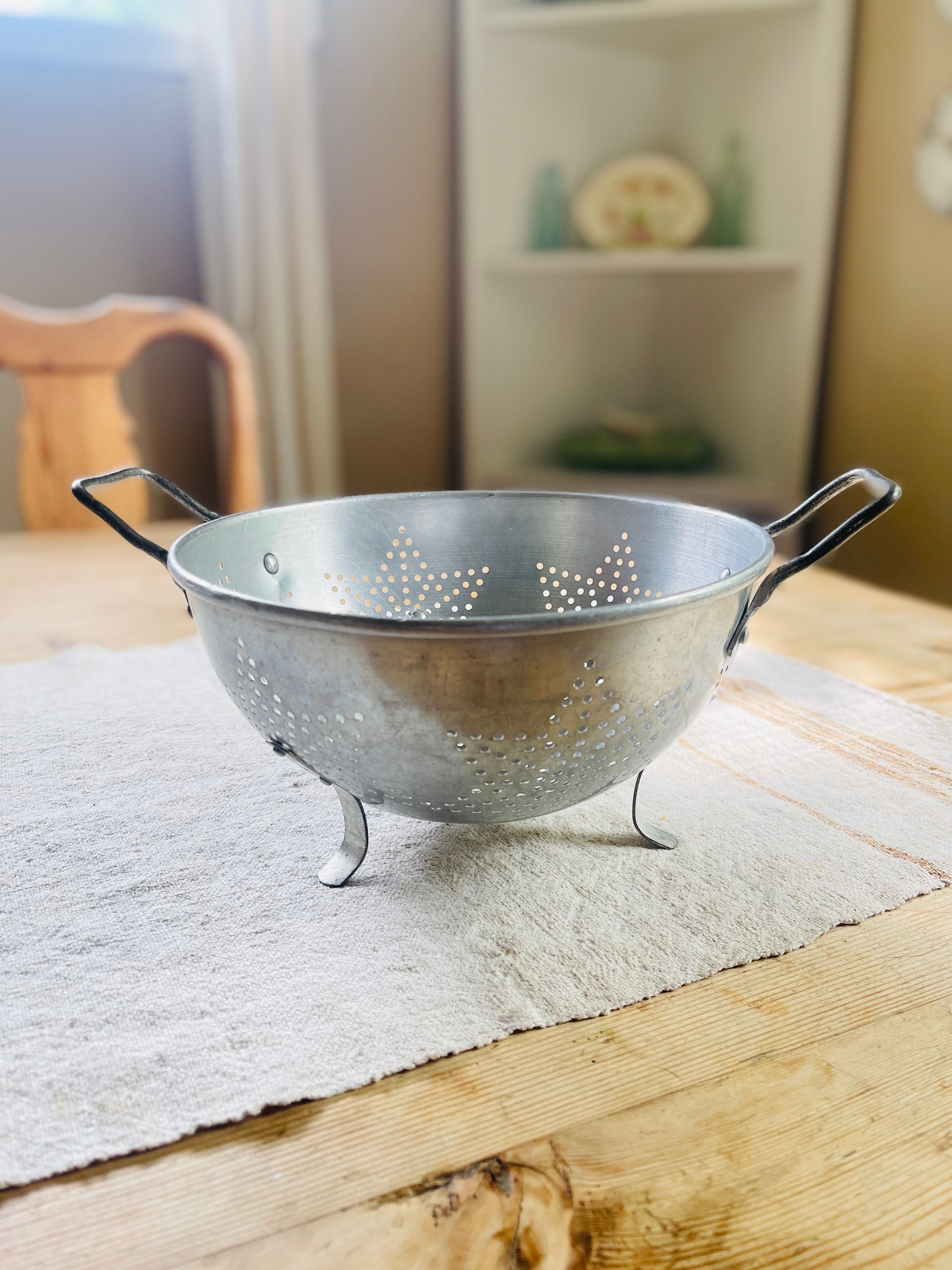 Vintage Aluminum Colander Strainer 6 Point Star - Etsy