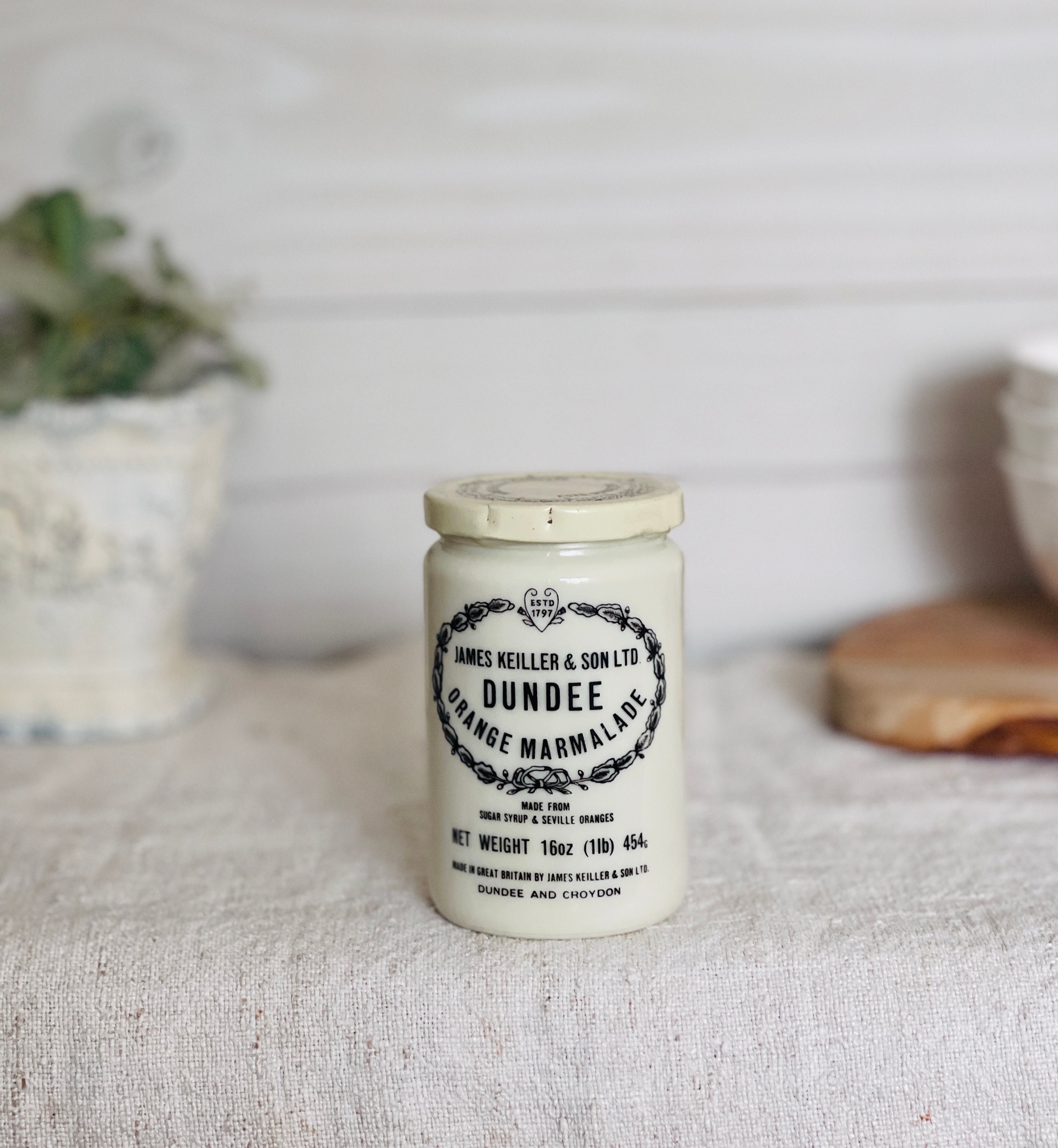 Vintage James Keiller Dundee Marmalade Crock Jar With Lid - Etsy