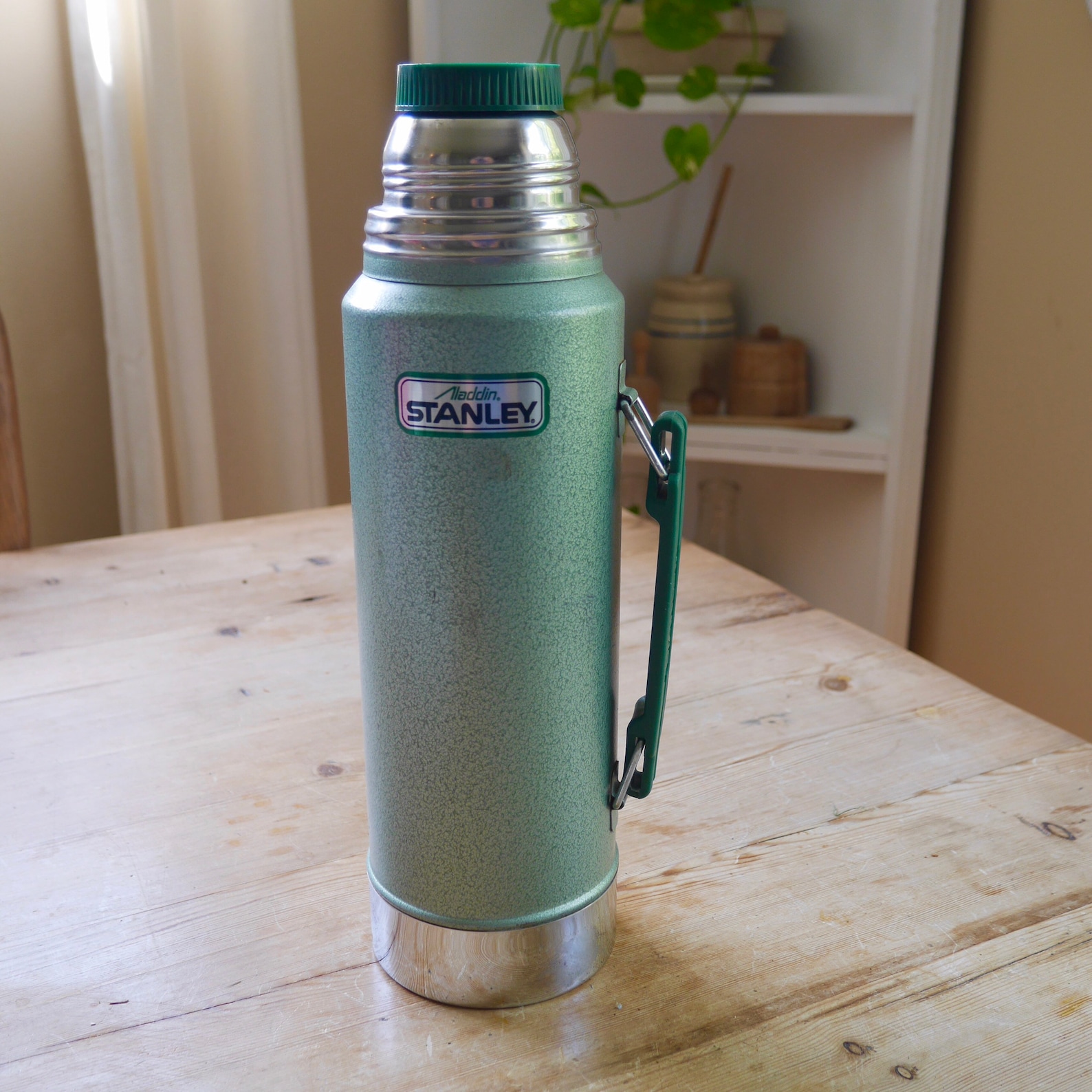 Vintage Stanley Stainless Steel Green Thermos / Stanley Etsy