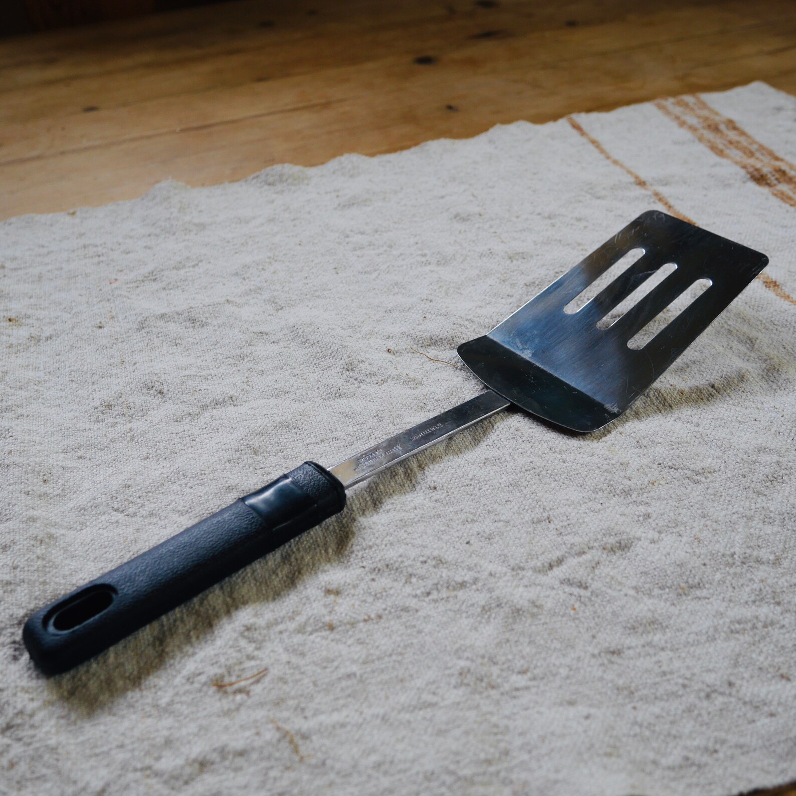 Authentic Vintage EKCO USA Spatula with Black Handle / Vintage Etsy