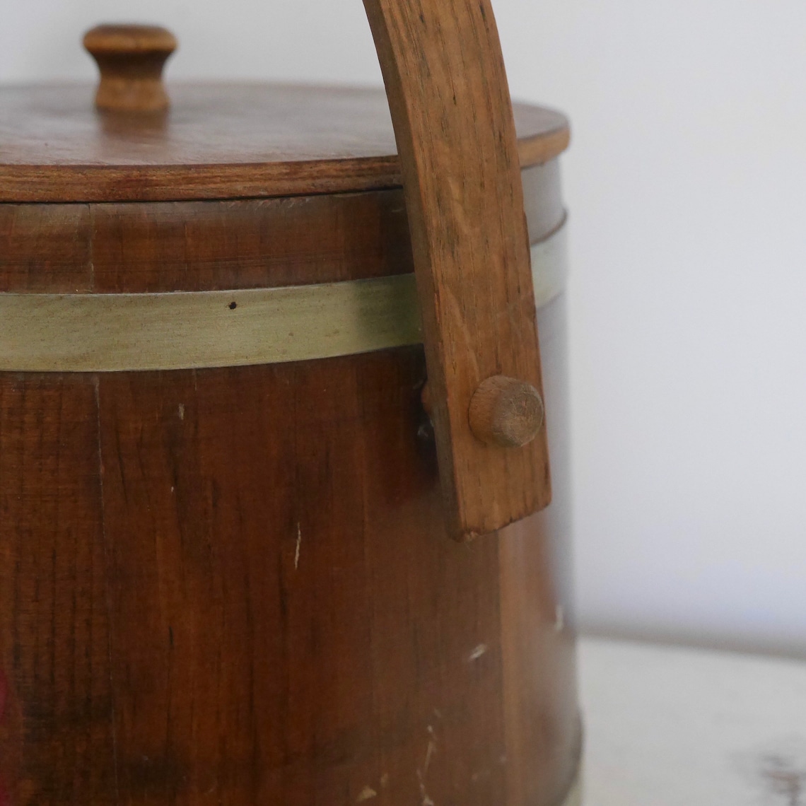 Antique Wood Bucket / Vintage C L Lane Company E Swanzey NH Etsy