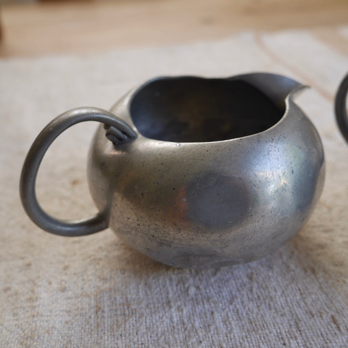 Vintage Mid Century Royal Holland Pewter Cream and Sugar Set / Etsy