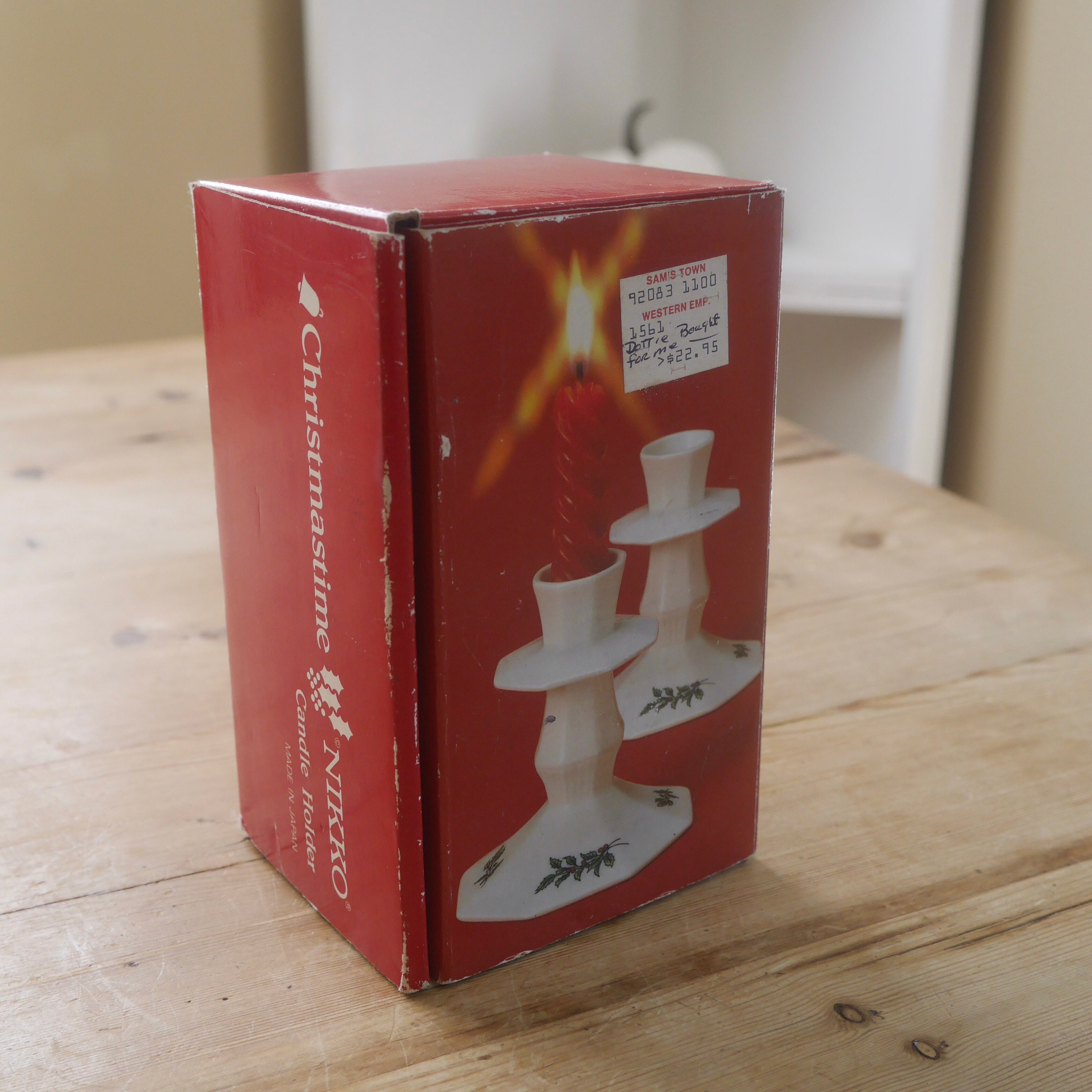Vintage Nikko Christmastime Classic Collection Candle