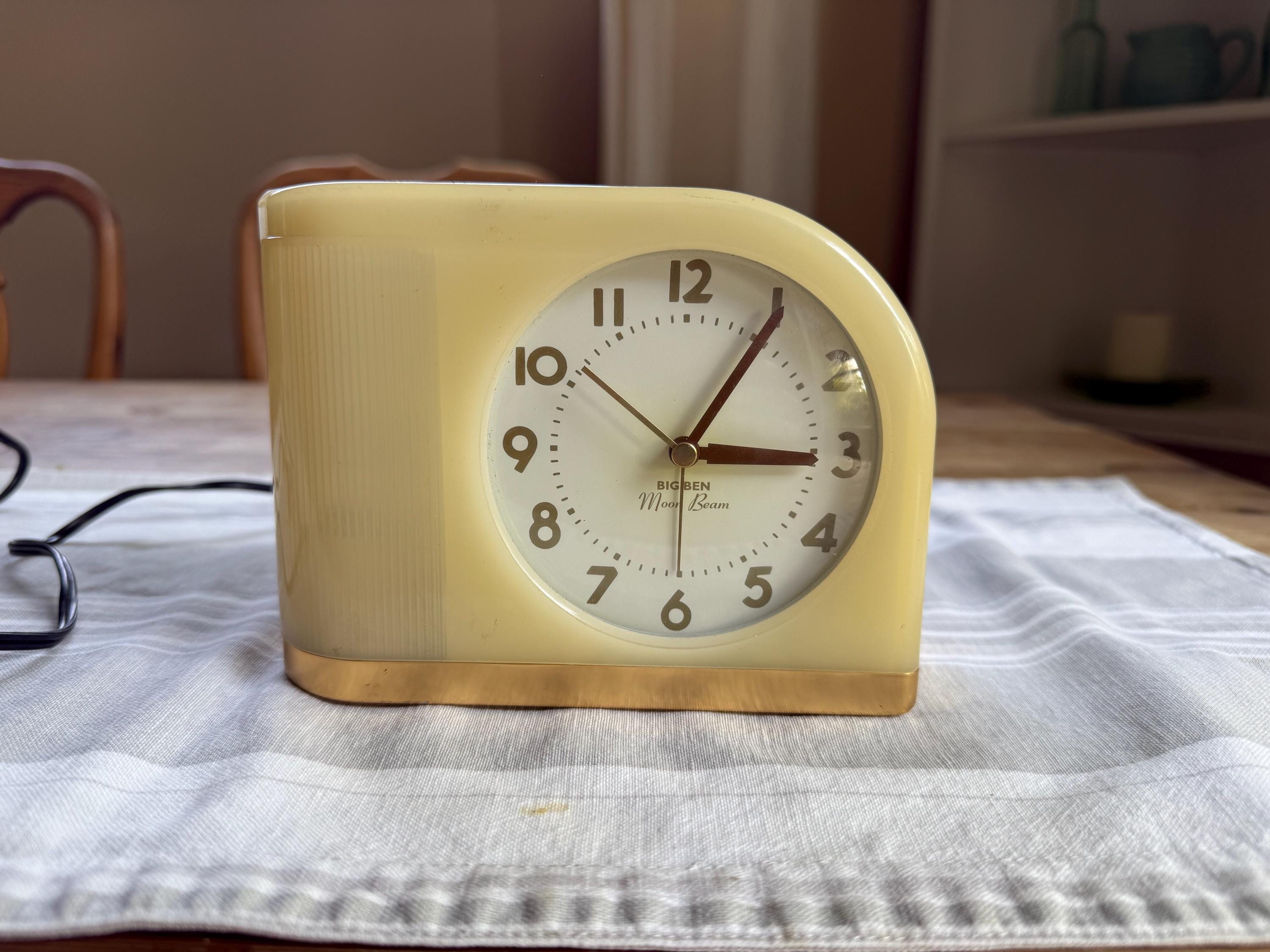 Vintage Westclox Big Ben Moonbeam Clock - Art Deco Style (non