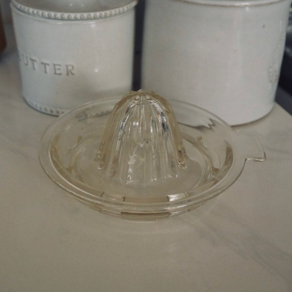 Vintage Glass Lemon Juicer Antique Lemon Lime Juicer Etsy
