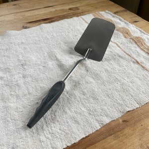 Authentic ADEL Stainless Steel Spatula with Black Handle, Vintage Spatula Flipper