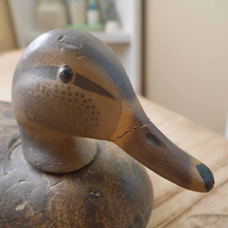 Vintage Duck Decoy From Decoys Unlimited Clinton Iowa / Rustic Etsy