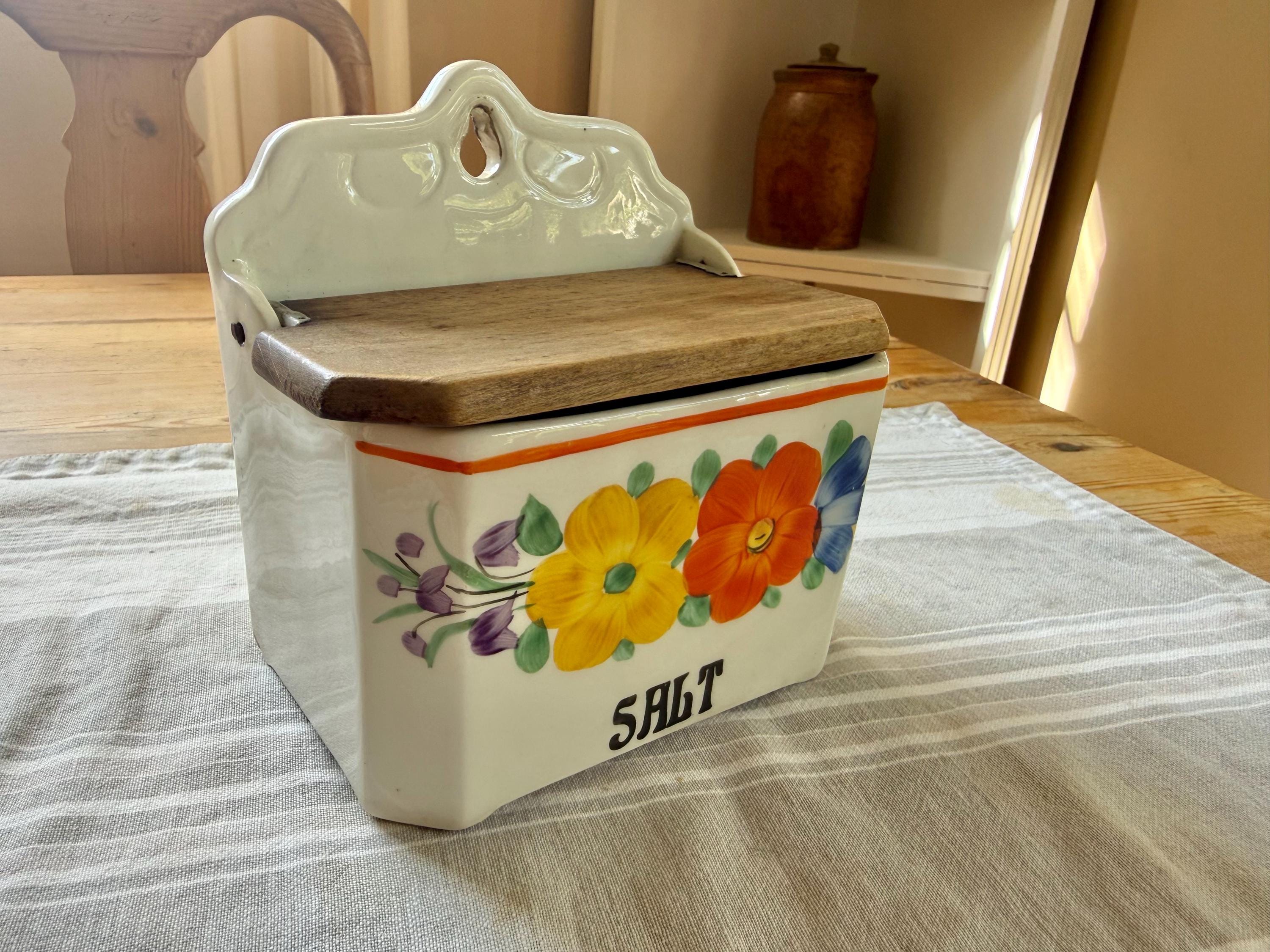 Vintage Salt Box - Etsy