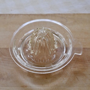 Vintage Glass Lemon Juicer, Antique Lemon Lime Juicer