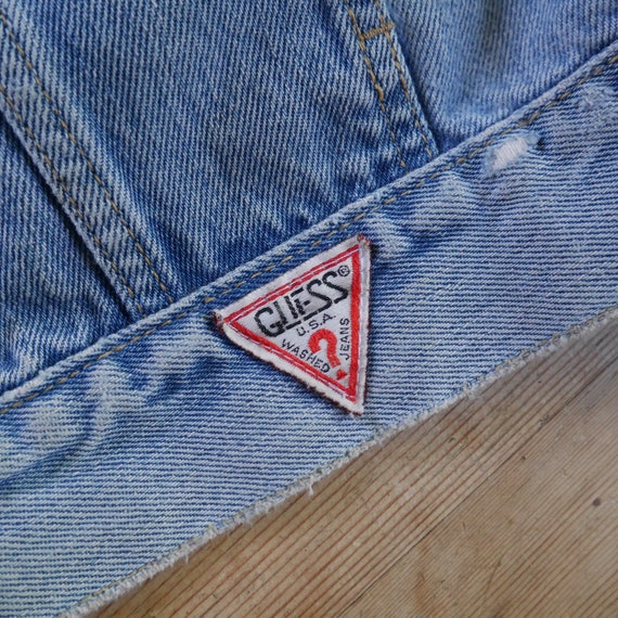 Rare Vintage Mens Guess XL Jean Jacket / Georges … - image 4