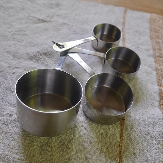 Foley Stainless Stacking Measuring Cups 1 Cup, 1/2 Cup, 1/3 Cup