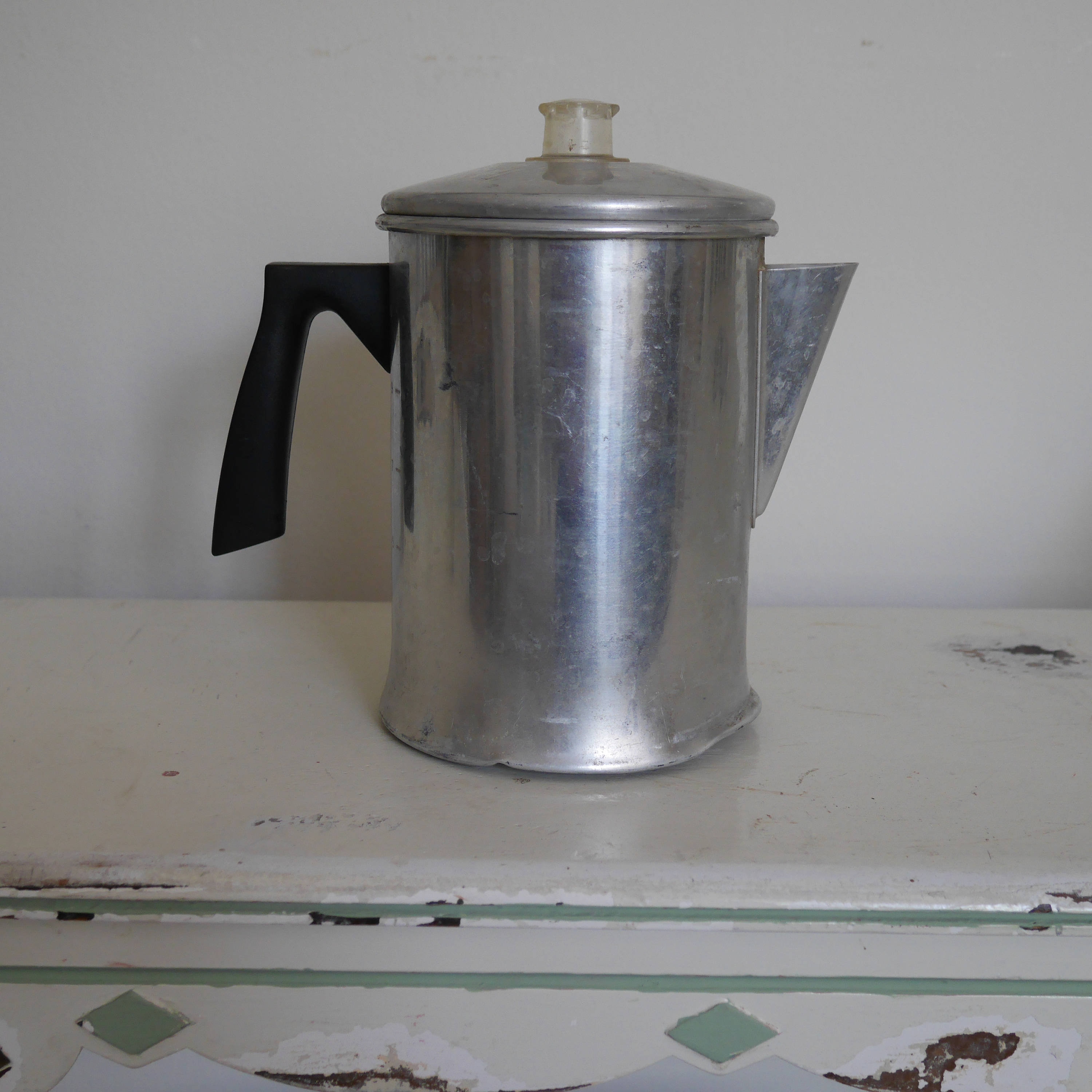 Vintage Mirro Aluminum Coffee Pot 