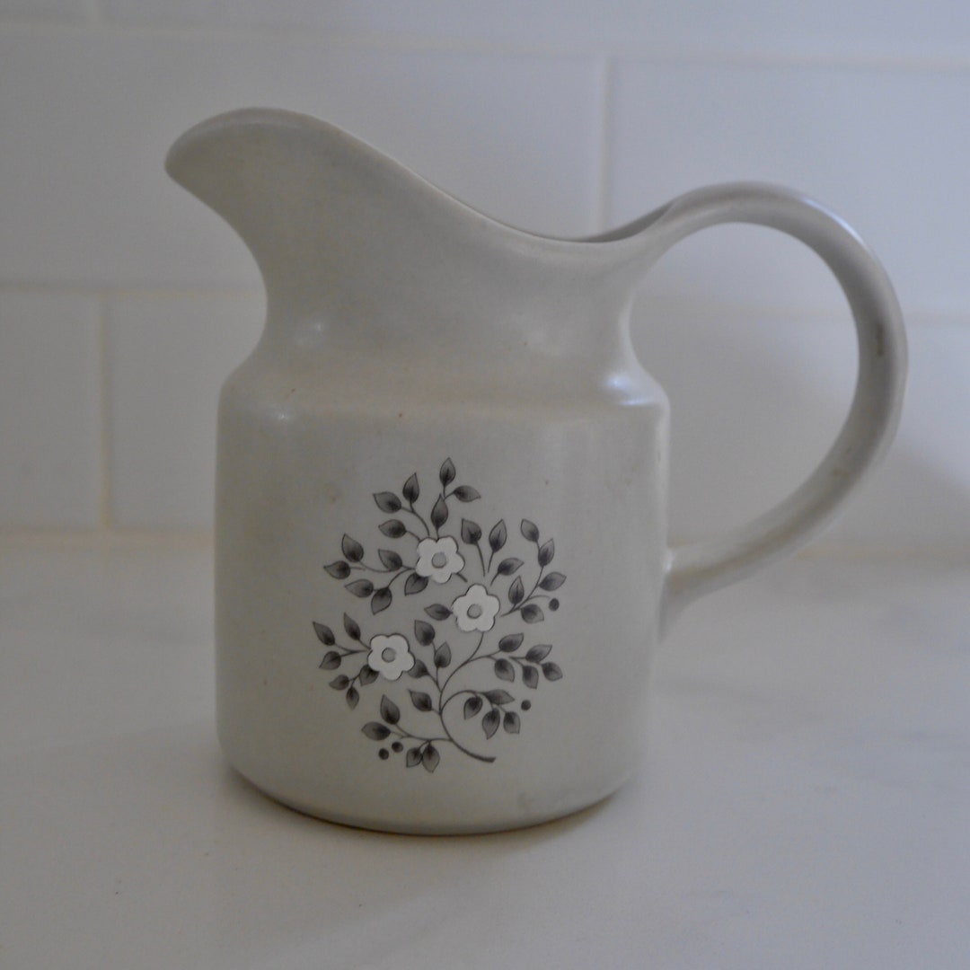 Vintage Small Pitcher / Pfaltzgraf USA Stoneware Pitcher Etsy