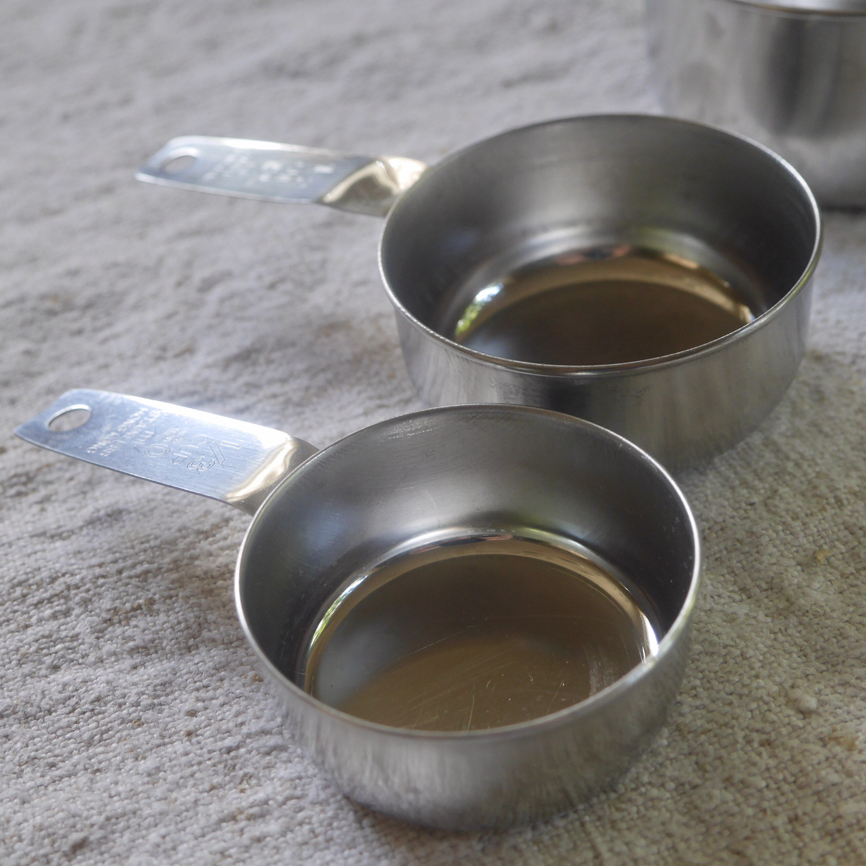 Foley Stainless Stacking Measuring Cups 1 Cup, 1/2 Cup, 1/3 Cup / Three  Vintage Stainless Foley Measuring Cups 