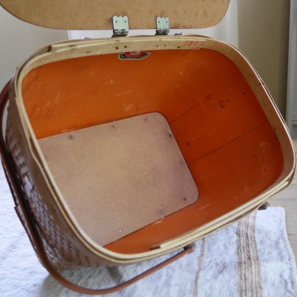 Vintage Redman Picnic Basket / 1950s Picnic Basket Etsy