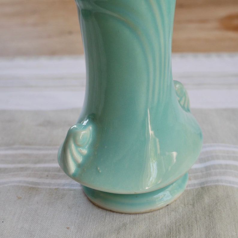 USA Pottery Blue Vase / Vintage Art Deco Blue Vase / Vintage Etsy