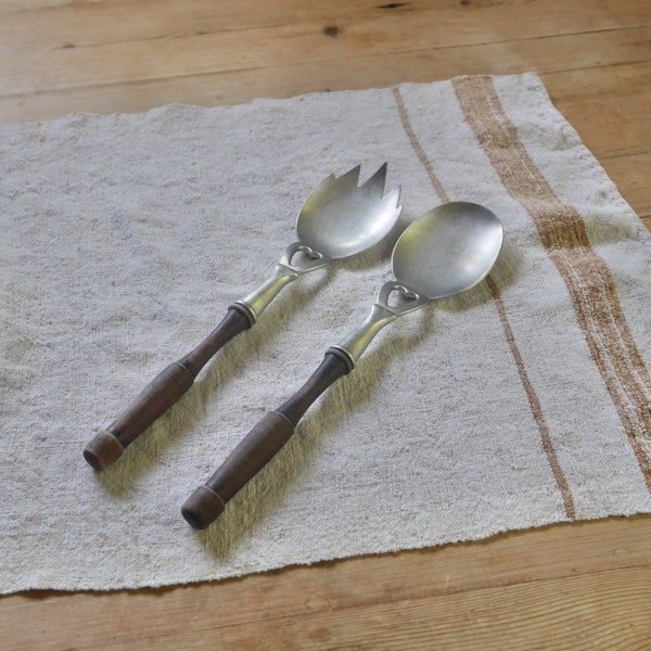 Antique Pewter Utensils Etsy