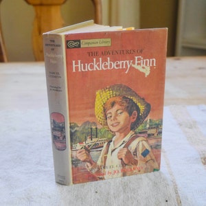 The Adventures of Huckleberry Finn by Samuel Clemens Hard Cover Book Copyright 1918