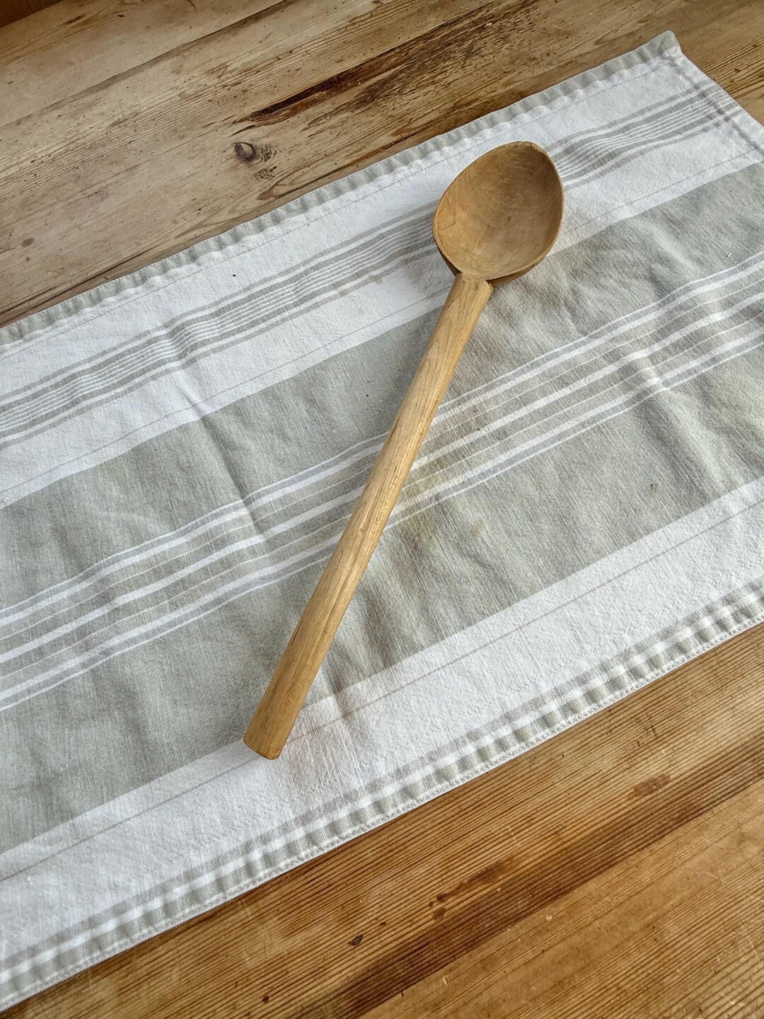 Authentic Vintage Large Wood Spoon / Wood Mixing Spoon - Etsy