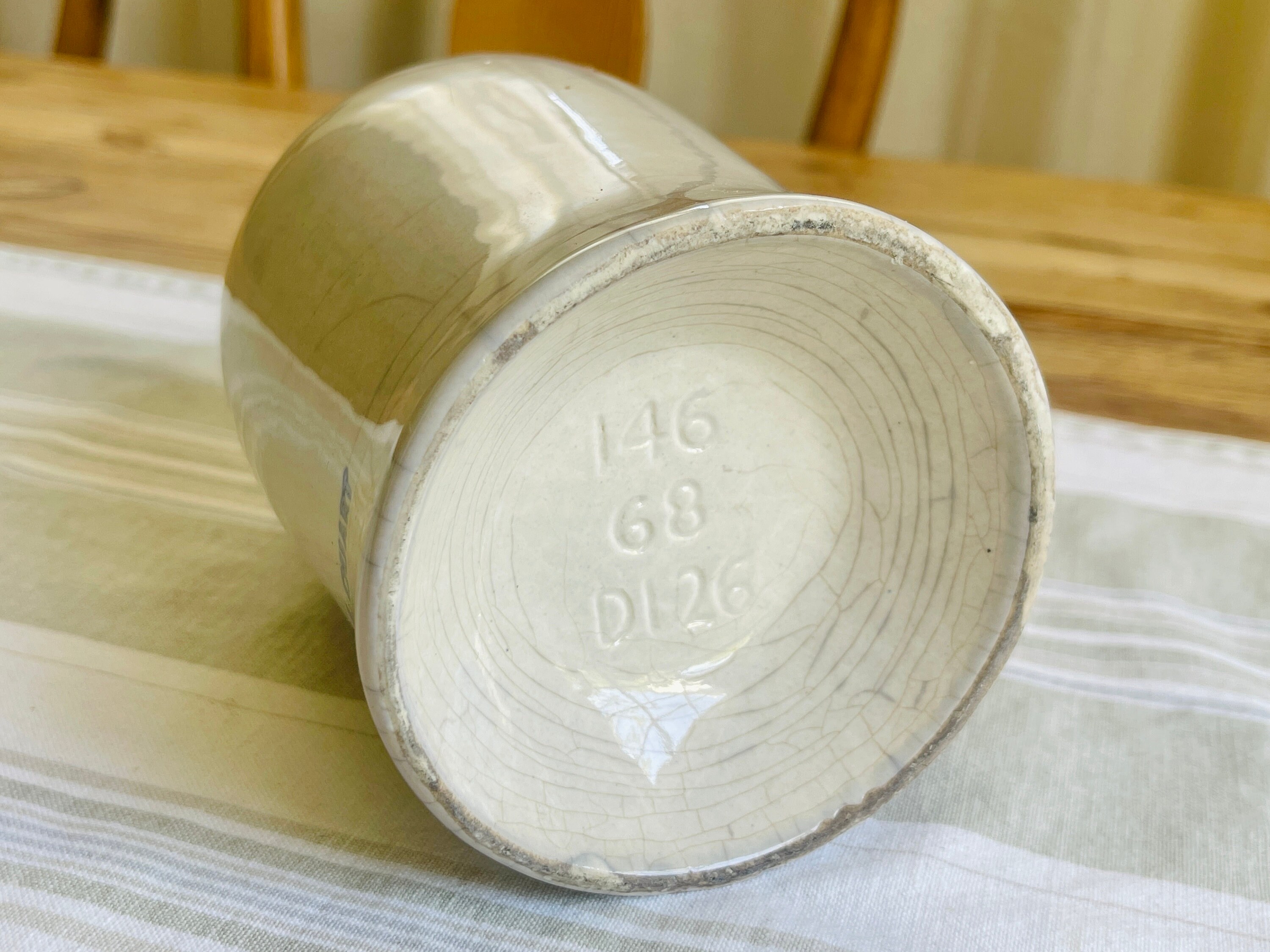 Vintage Stoneware Henry Mckenna Hand Made Kentucky Whiskey Jug 4/5