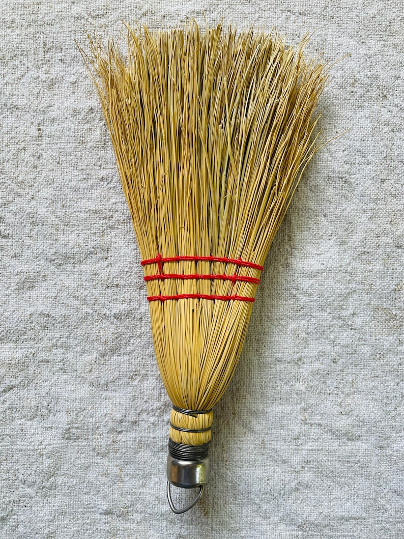 Authentic Vintage Hand Whisk With Red Stitching / Whisk Broom Etsy