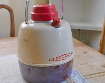 Vintage Little Brown Jug Thermos: One Gallon Picnic Cooler