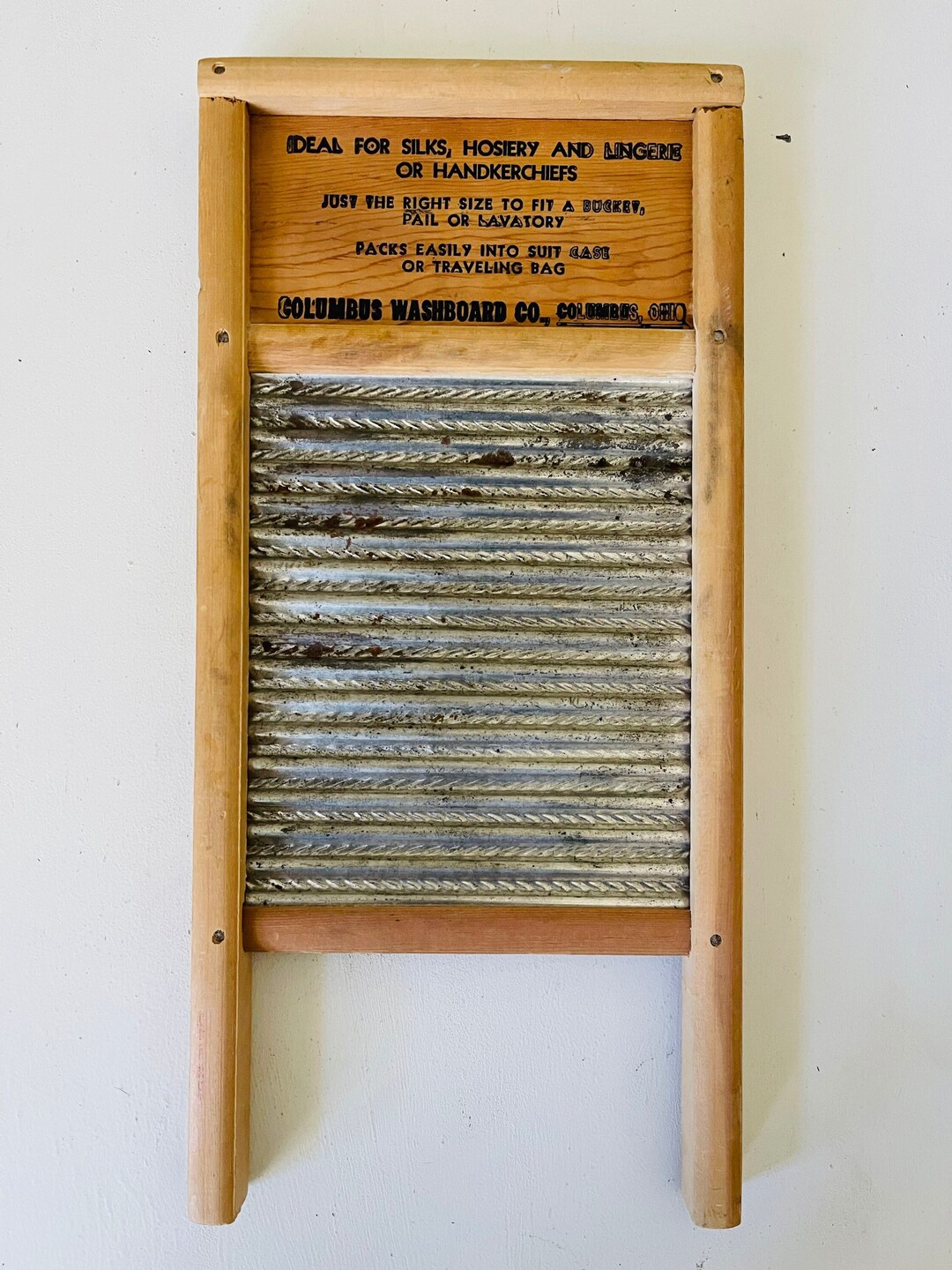 Vintage Dubl Handi Washboard Etsy
