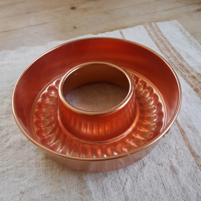 Copper Colored Vintage Jello Mold Cake Pan by Mirro Mirro Etsy