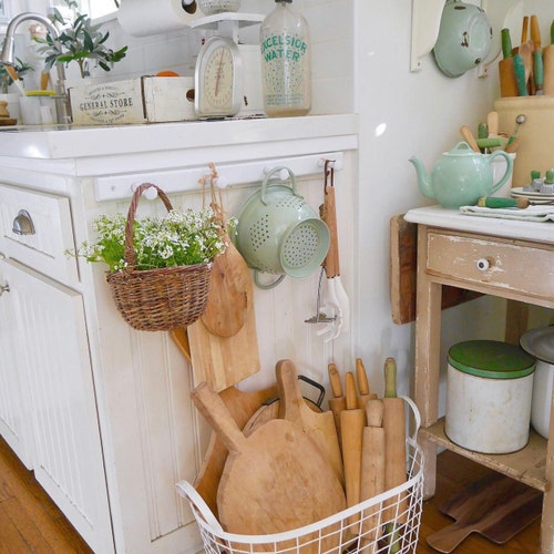 ヴィンテージ ミッドセンチュリー アルミ製キッチンキャニスター（銅蓋