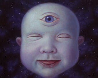 Cosmic Baby 12"x12" fine art print