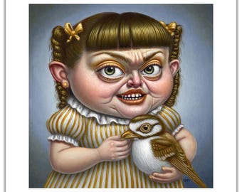 Sabrina's Sparrow 10"x10" Fine art print