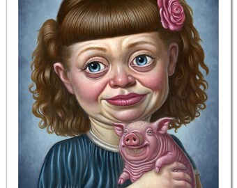 Charming Chelsea with Charlotte 13" x 17" fine art print