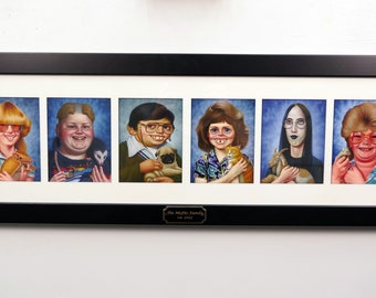 Misfits Menagerie 8" x 26" limited edition framed collage