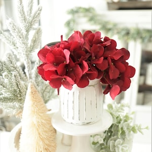 Christmas Floral Arrangement-Winter Wonderland-Red Floral-Christmas Decor-Christmas Tiered Tray Decor-Cocoa Bar-Tier Tray Plant-Centerpiece