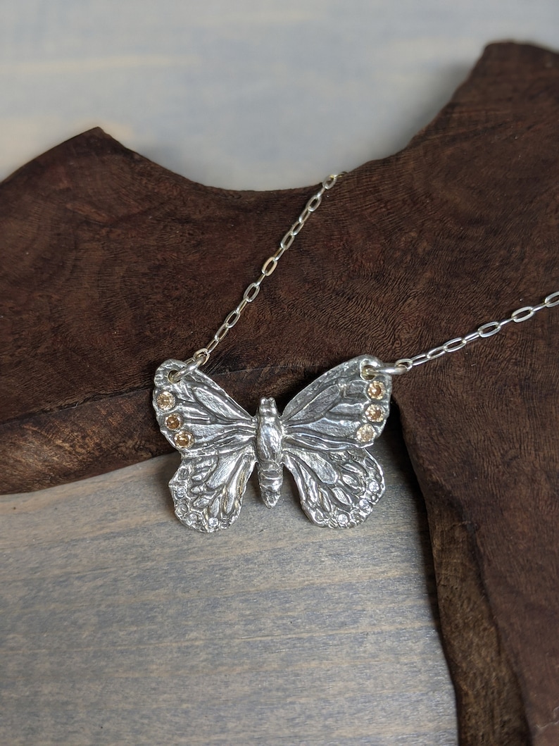 Butterfly with CZ accents