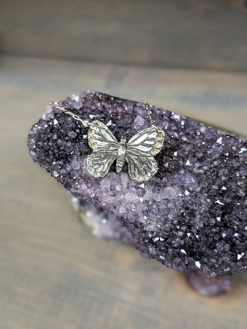 Butterfly with CZ accents