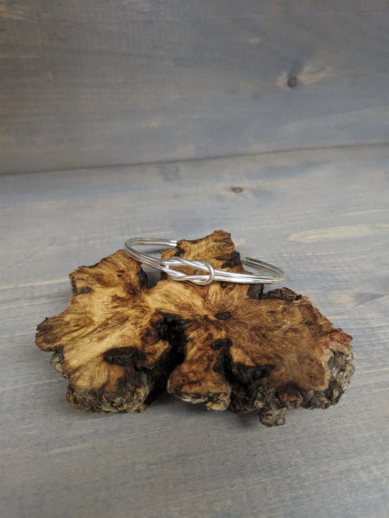 sterling silver tie the knot bracelet
