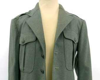 Vintage 1940's Military Wool Jacket