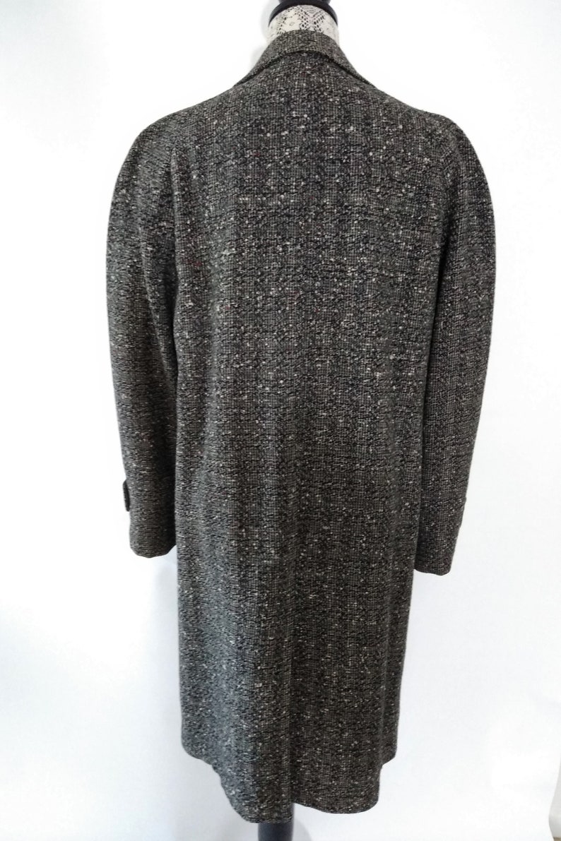 Vintage Men\u2019s Tweed Single Breasted Coat