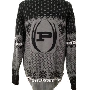 Vintage Phat Farm Men&#39;s Black and Gray Sweater -XXL