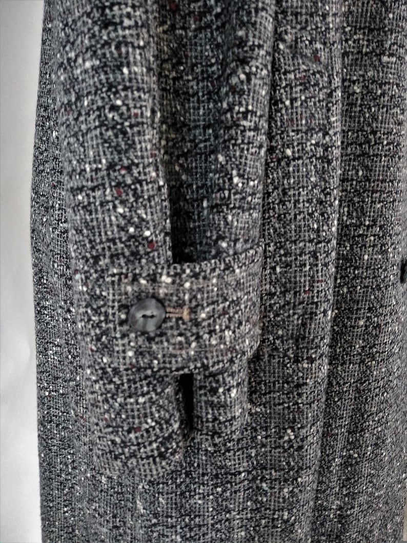 Vintage Men\u2019s Tweed Single Breasted Coat